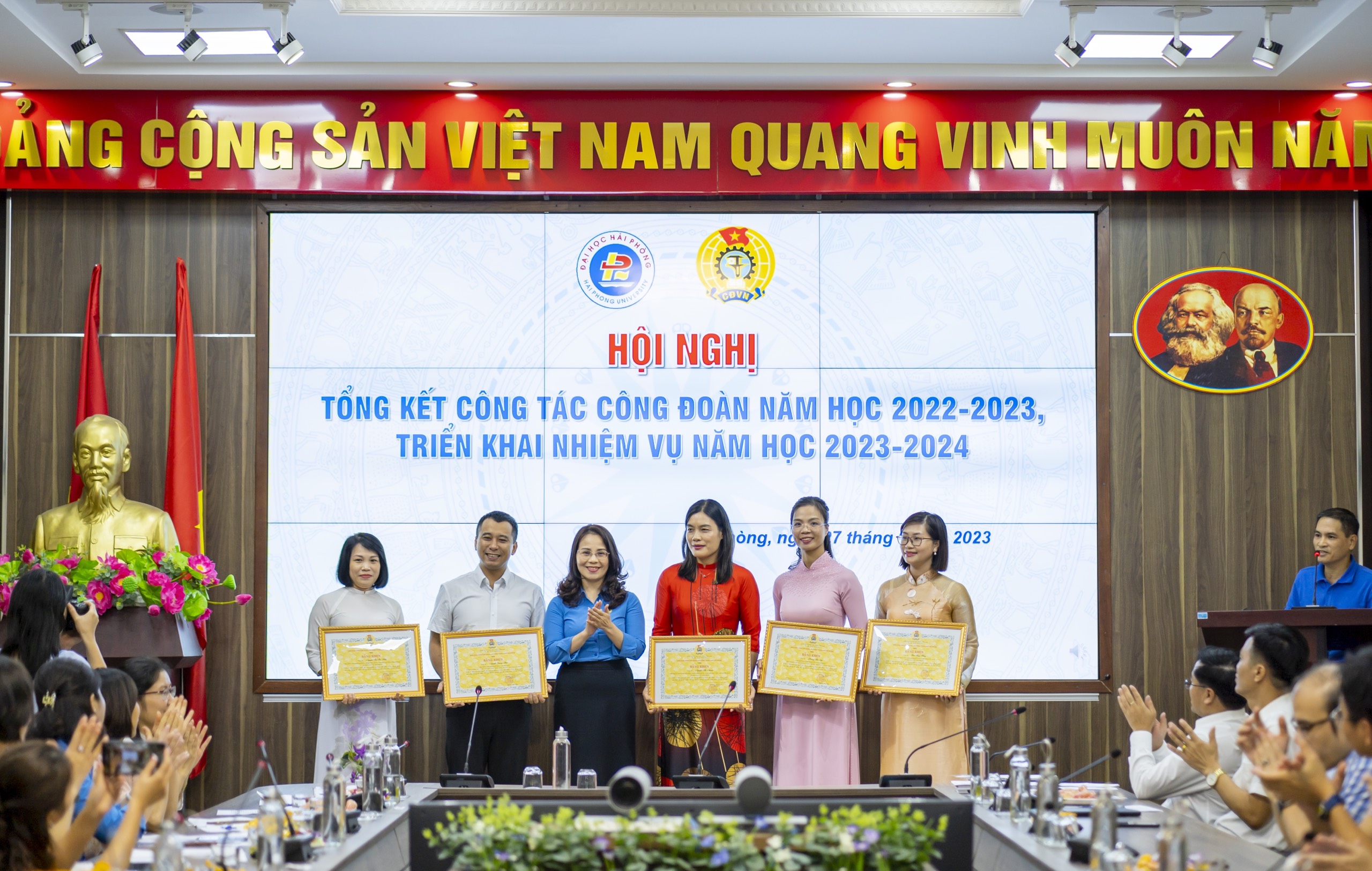 Hội nghị Tổng kết công tác Công đoàn năm học 2022 - 2023,   Triển khai nhiệm vụ năm học 2023 - 2024